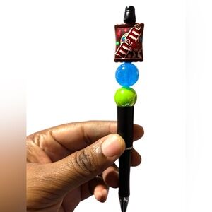 M&M's Handmade Novelty Pen with Colorful Beads